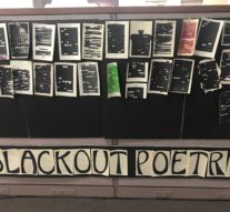 National Poetry Month: Staff and students participate through blackout poetry