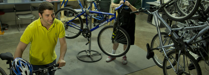 D. Cycle the bike shop: An environmental option for getting around on campus