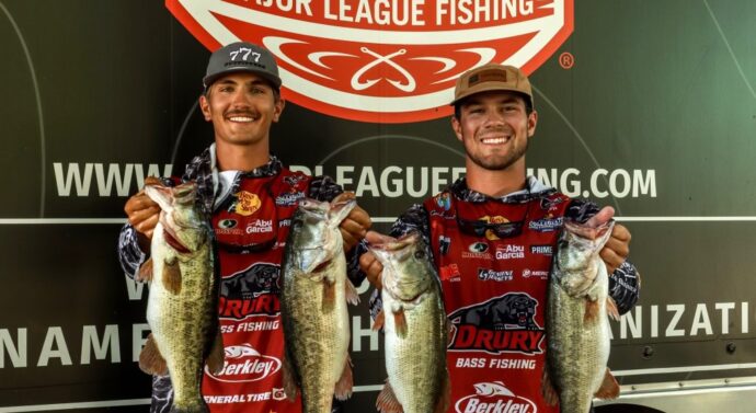 DU Bass Fishing team fishing high in tournaments